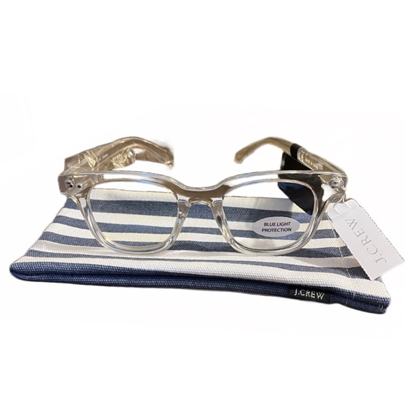 J. Crew Accessories J Crew Bluelight Glasses Clear Reader Color
